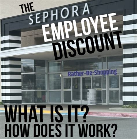 sephora worker discount.